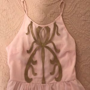 Light pink and gold dress